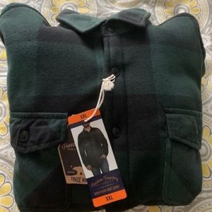 Freedom Foundry Plaid Soft Fleece Front Shirt Men's XXL Button Down Long Sleeve